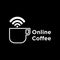 Online coffee logo design