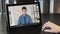 online conference video meeting employee tablet