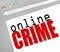 Online Crime - Web Screen and Text