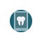 Online dental consultation flat icon