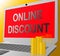 Online Discount Shows Web Reductions 3d Illustration