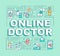 Online doctor word concepts banner