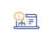 Online documentation line icon. Technical instruction sign. Vector