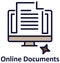 Online Documents Isolated Vector icon that can easily modified or edit.