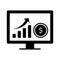 Online earning growth Vector Icon which can easily modify or edit