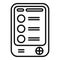 Online ebook icon outline vector. Digital education