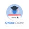 Online education, internet course, distant learning