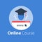 Online education, internet course, distant learning