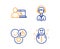 Online education, Like and Shipping support icons set. Snowman sign. Vector