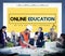 Online Education Studying E-Learning Technology Concept