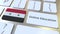 Online Education text and flag of Syria on the buttons on the computer keyboard. Modern professional training related