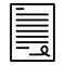 Online form icon outline vector. Register user