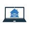 Online house real state vector icon