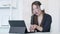 online interview virtual meeting business woman