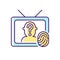 Online investigation show RGB color icon