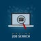 Online Job Search Illustration