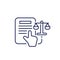 online legal help line icon on white