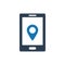 Online Location. place, navigation icon