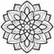 Online Mandala Flower Coloring Pages: Free, Large, Black Images In Koloman Moser Style