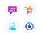Online market, Innovation and Money transfer icons set. Loyalty star sign. Vector
