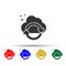 Online marketing, cloud sync multi color style icon. Simple glyph, flat vector of online marketing icons for ui and ux, website or