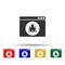 Online marketing, crawler multi color style icon. Simple glyph, flat vector of online marketing icons for ui and ux, website or