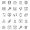 Online Marketing Isolated Vector Icons Set that can be very easily edit or Modified. Online Marketing Isolated Vector Icons Set