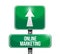 online marketing road sign illustration