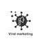 Online marketing, viral marketing icon. Element of online marketing icon. Premium quality graphic design icon. Signs and symbols