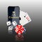 Online mobile casino background.