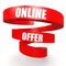 Online offer red helix banner