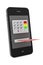 Online payments concept. Mobile Phone with ATM and Credit Card