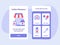 Online pharmacy first aid phill tablet medicine treatment for mobile apps template banner page UI with two variations