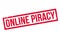 Online Piracy rubber stamp