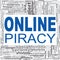 Online piracy word cloud