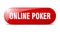 online poker button. online poker sign. key. push button.