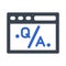 Online question answer icon