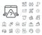 Online question line icon. Quiz sign. Salaryman, gender equality and alert bell. Vector