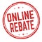 Online rebate sign or stamp