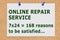 ONLINE REPAIR SERVICE concept