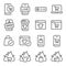 Online Selling icon illustration vector set. Contains such icons as Online shopping, Sale, Hot price, Live online selling, eCommer