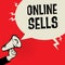 Online Sells business concept