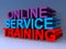 Online service training on blue