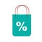 Online shopping bag percentage discount market