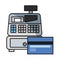 online shopping bank card cash register