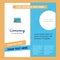 Online shopping Company Brochure Template. Vector Busienss Template