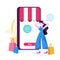 Online shopping concept. E-commerce, customer on the sale
