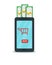 Online shopping, consumerism business concept. Flat smartphone with buy button and cart icon isolated