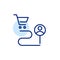 Online shopping delivery tracking. Pixel perfect, editable stroke line icon