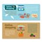 Online shopping grocery and seafood flyers